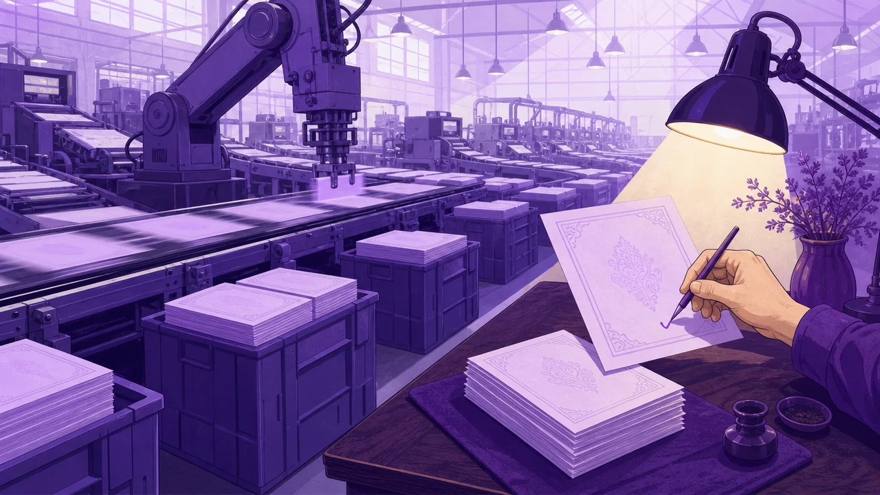 Uluslararası SEO'da yapay zeka döneminde çok dilli içerik üretiminin editoryal denetim ve pazar bazlı AI Overview farklarını temsil eden editoryal blog görseli